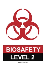 Biosafety Level 2 Magnetic Sign