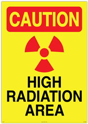 High Radiation Area - Custom Sign