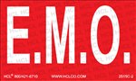 E.M.O Emergency Machine Off Label | HCL Labels