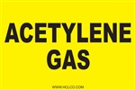 Acetylene Gas Label