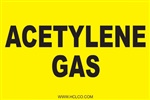 Acetylene Gas Label