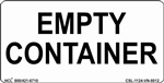 Empty Container Label