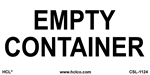 Empty Container Label