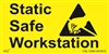 Static Safe Workstation Label