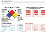 NFPA Chemical Identification With NFPA Diamond Sign