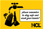 Please Remember To Stay Safe And Wash Your Hands Label