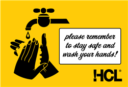 Please Remember To Stay Safe And Wash Your Hands Label