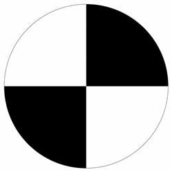 Center of Gravity - 3" x 3" Adhesive Vinyl Label