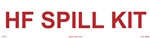 HF Spill Kit - 3" x 12" Adhesive Vinyl