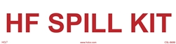 HF Spill Kit - 3" x 12" Adhesive Vinyl