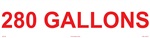 280 Gallons - 3" x 12" Adhesive Vinyl Label