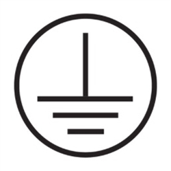 Ground Symbol Round Label