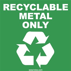 Recyclable Metal Only Label
