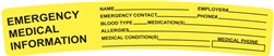 Hard Hat Emergency Information Label | HCL