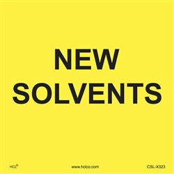 New Solvents Label