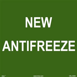 New Antifreeze Label