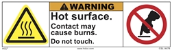 Hot Surface - Do Not Touch Label
