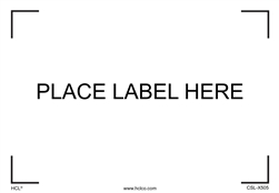 Place Label Here - 4.5" x 6.5" Adhesive Vinyl Label