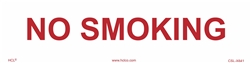 No Smoking Cabinet Sign