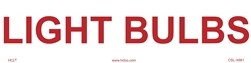 Light Bulbs Cabinet Sign