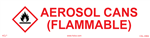 Aerosol Cans (Flammable) Cabinet Sign