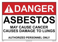 Danger Asbestos Sign (Custom)