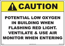 Caution - Potential Low Oxygen
