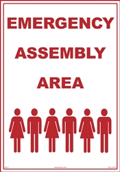 Emergency Assembly Area - Velvet Polycarbonate