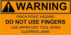 Warning - Pinch Point