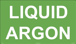 Liquid Argon - 24" x 14" Aluminum Sign
