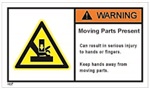 Warning - Moving Parts Present