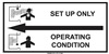 Set Up Only - Operating Condition for chemical fume hoods Label