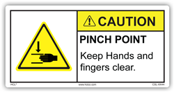 Caution - Pinch Point Label
