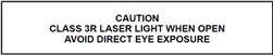 Caution - Class 3R Laser Vinyl Label