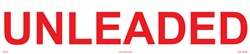 Unleaded - 3" x 14" Adhesive Vinyl Label