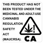 California Compliant Cannabis Label - CA Generic