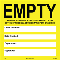 Custom Yellow Empty Labels (EPA)