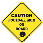 Football Mom On Board - Sticker