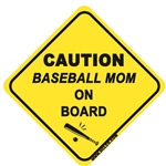 Baseball Mom On Board - Sticker