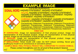 80% Ethanol-Water - GHS Chemical Label