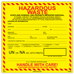 Custom Printed EPA Hazardous Waste Labels