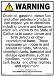 Petroleum/Facilities/Equipment Prop 65 Sign