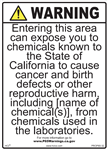 Laboratory Prop 65 Sign