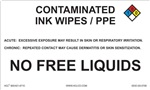 Contaminated Ink Wipes