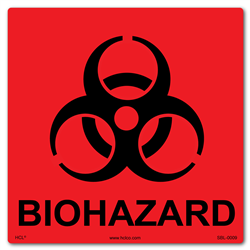 Biohazard Label Red Black