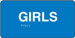 Girls Restroom Braille Sign | HCL Labels