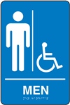Men's Braille Sign | HCL Labels