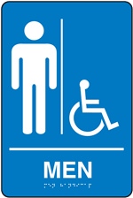 Men's Braille Sign | HCL Labels