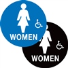 Restroom (Women) Braille Sign | HCL Labels