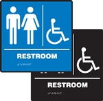 Restroom Braille Sign | HCL Labels